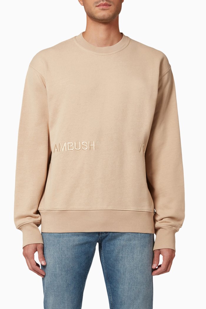 

Crewneck Sweatshirt in Cotton, Neutral