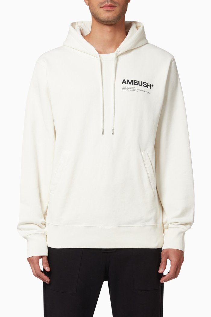 

Workshop Hoodie in Cotton, White