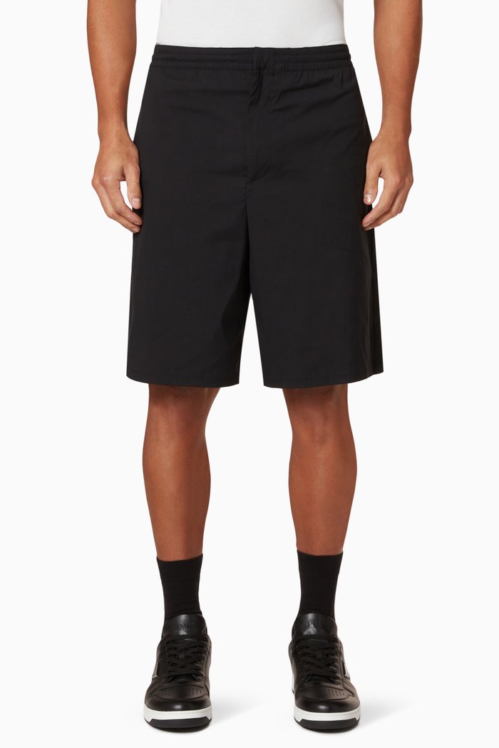 

Bermuda Shorts in Stretch Cotton, Black