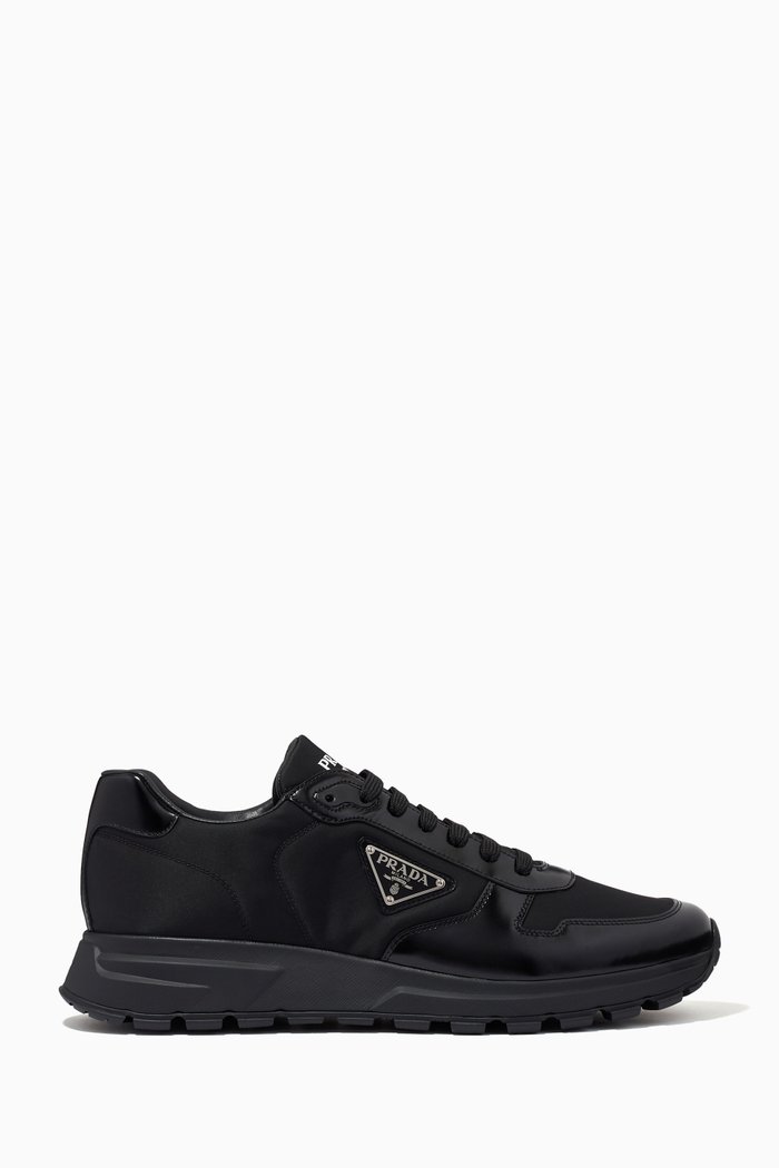 

PRAX 01 Sneakers in Nylon Gabardine, Black