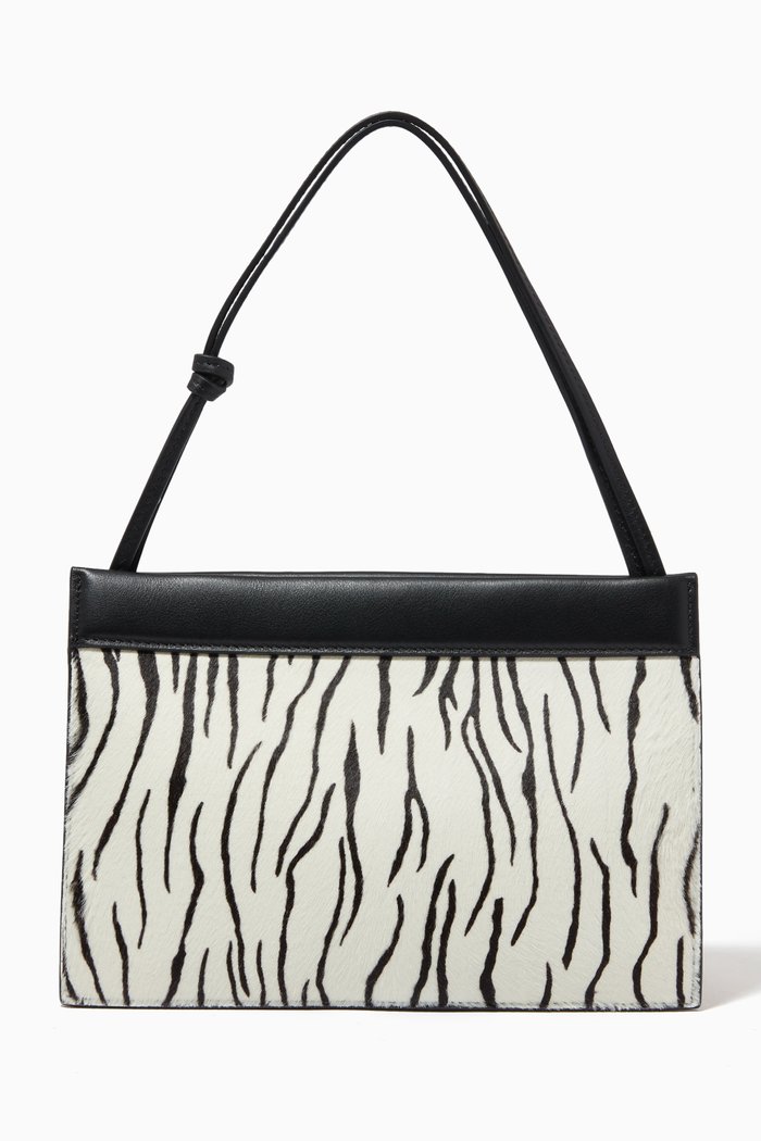 

Hannah Shoulder Bag in Calfskin Leather, White