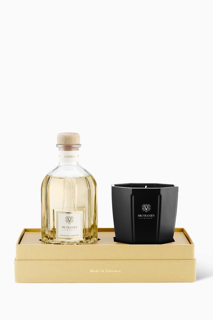 Ambra Diffuser and Candle Holiday Gift Set Large, Multicolour