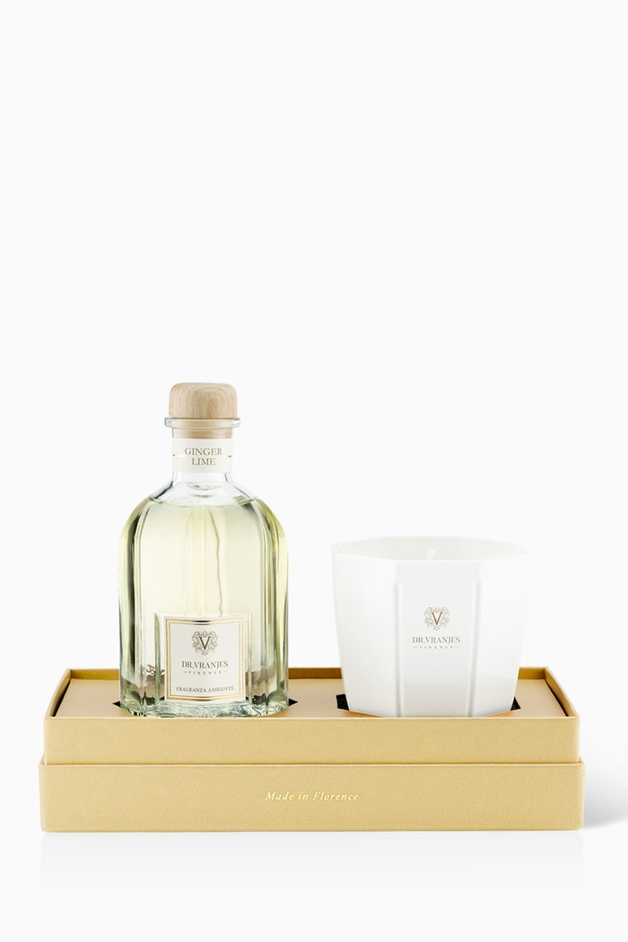 

Ginger Lime Diffuser and Candle Holiday Gift Set, Large, Multicolour
