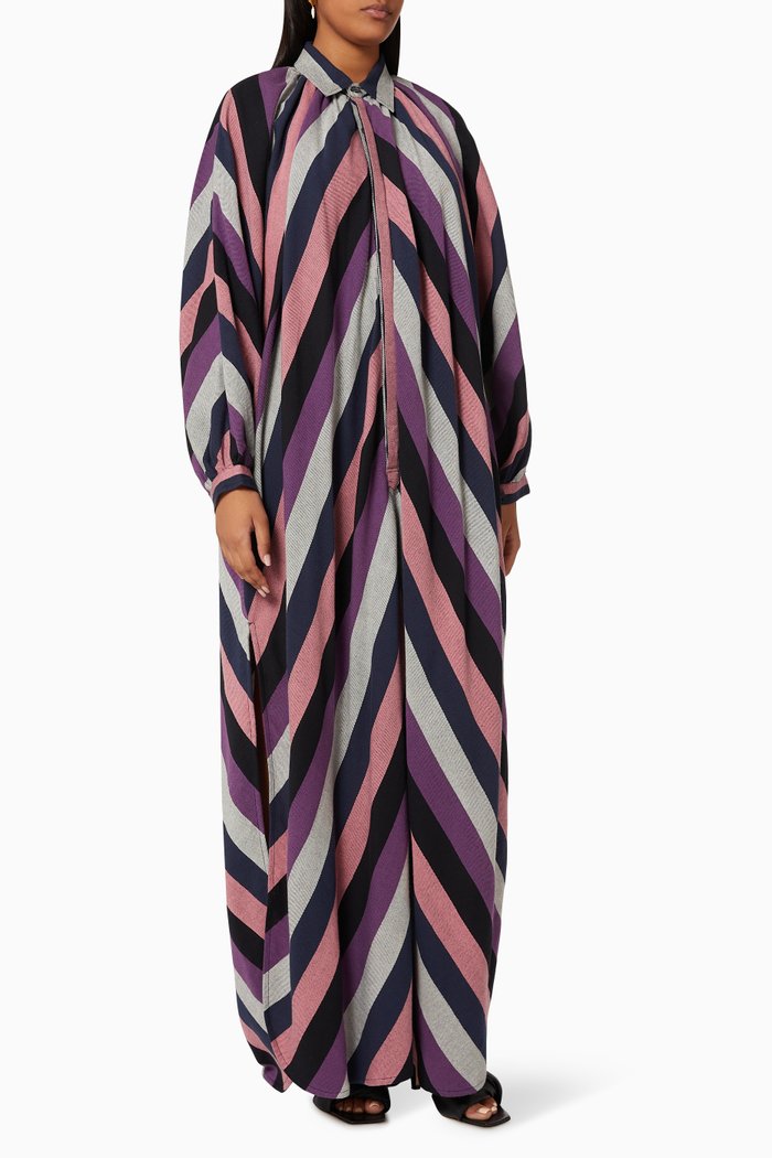 

Touareg Shirt Dress in Cotton, Black
