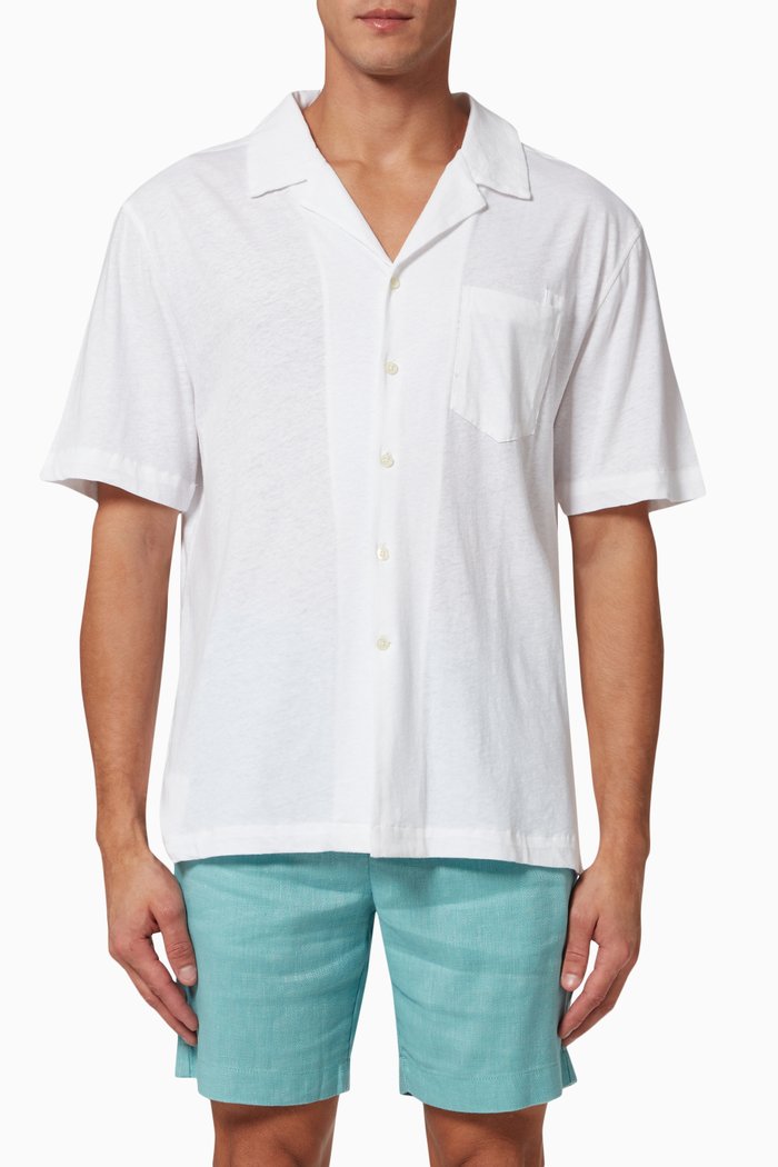 

Angelo Shirt in Linen, White