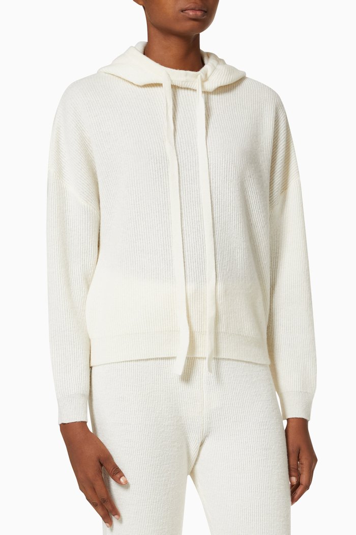 

Scarico Hoodie in Cotton, White
