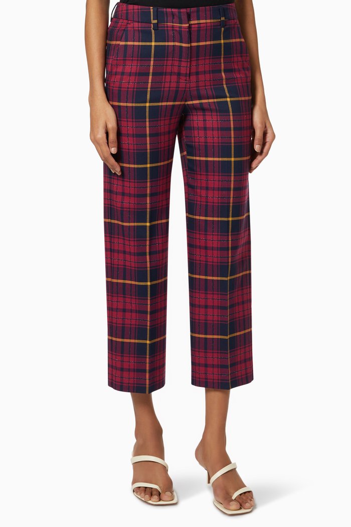 

Treviso Trousers in Lame Tartan, Blue