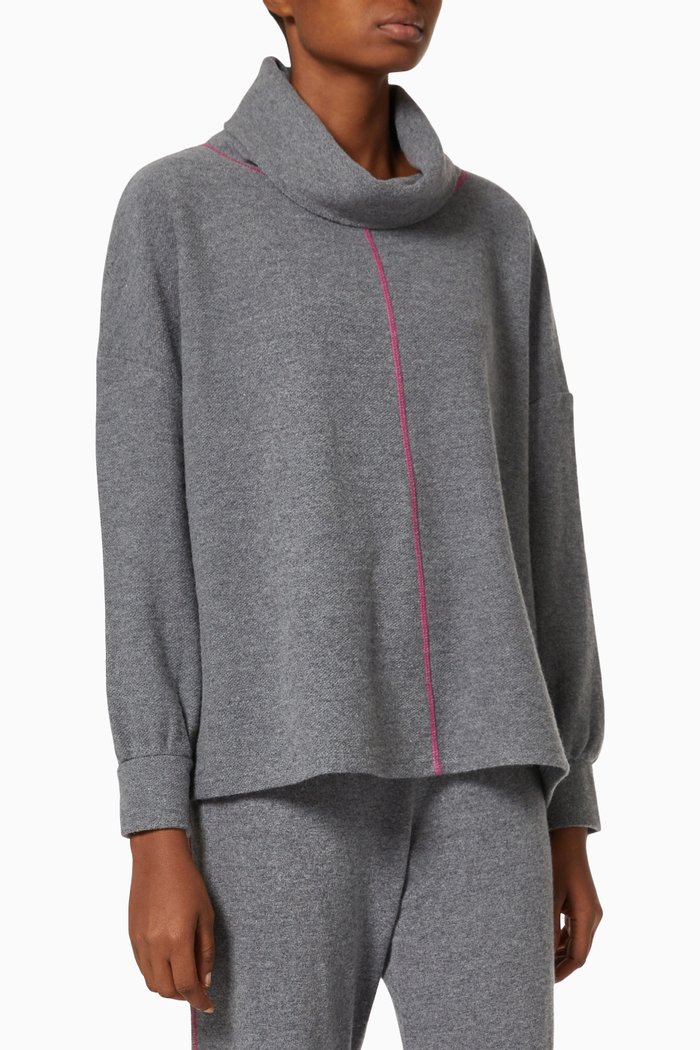 

Console Sweatshirt in Wool Jersey, Grey