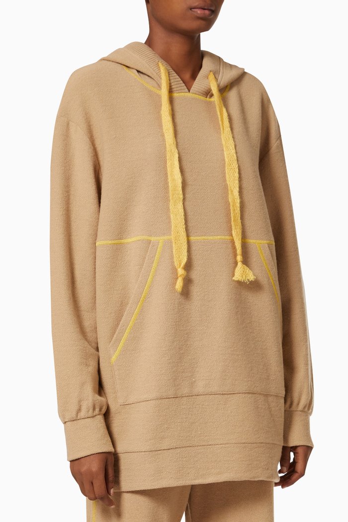 

Condotta Hoodie in Wool Jersey, Neutral