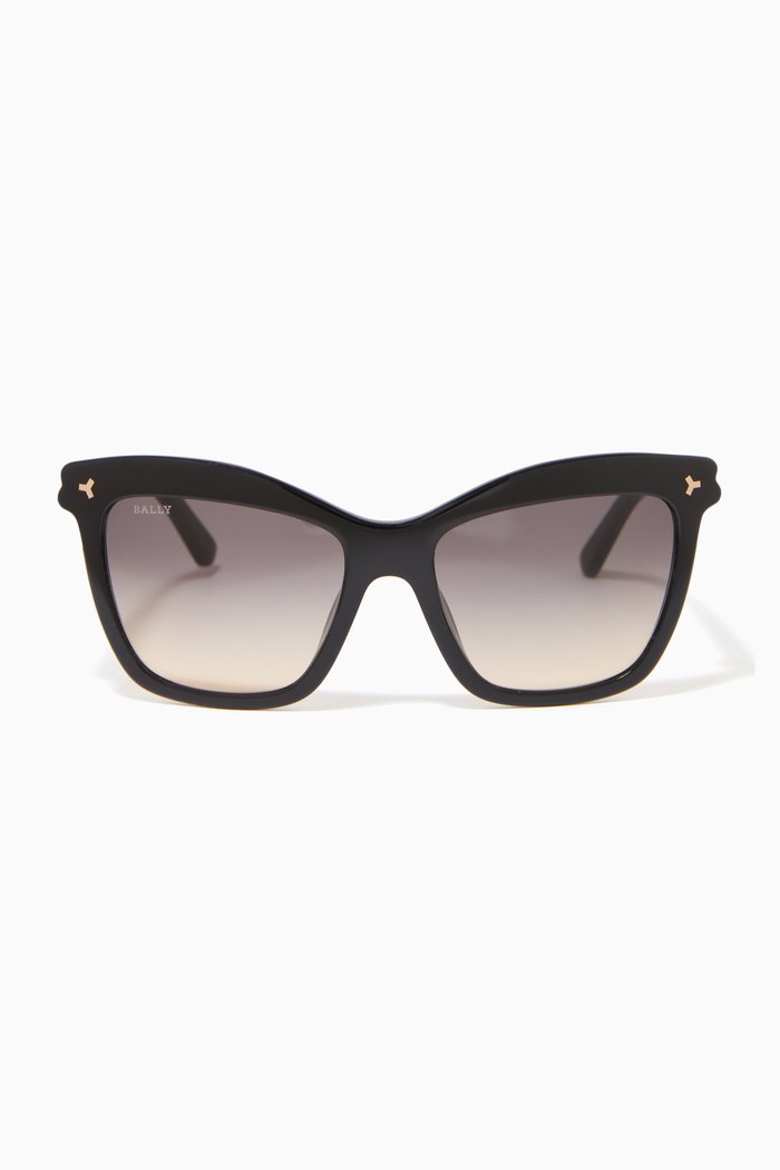 

Sqaure-frame sunglasses in Acetate, Black