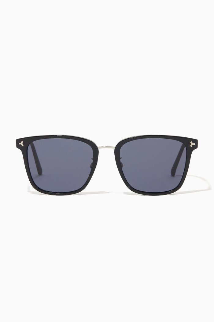 

Square-frame sunglasses in Acetate, Black