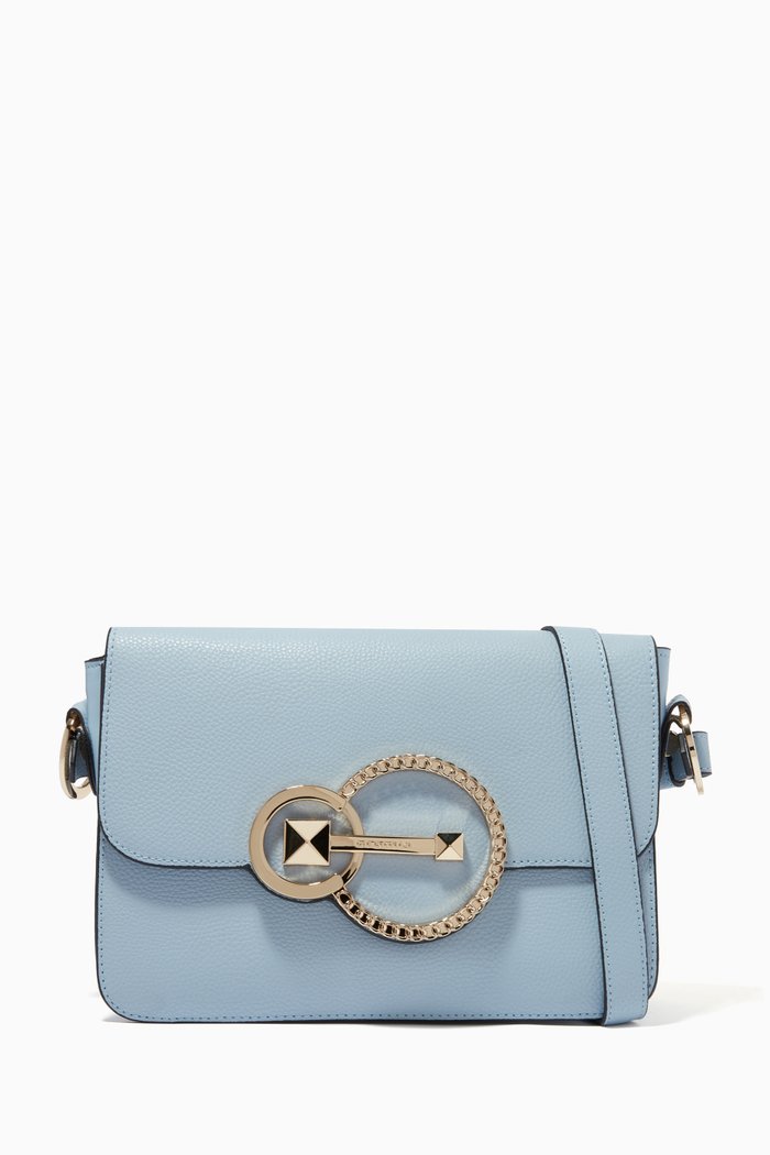 

Secret Crossbody Deer-print Calfskin, Blue