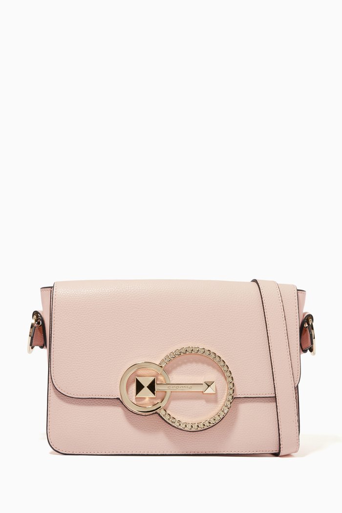 

Secret Crossbody Deer-print Calfskin, Pink