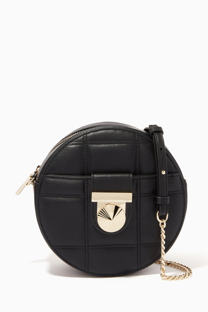 

Mini Kiss Me Crossbody in Quilted Calfskin, Black