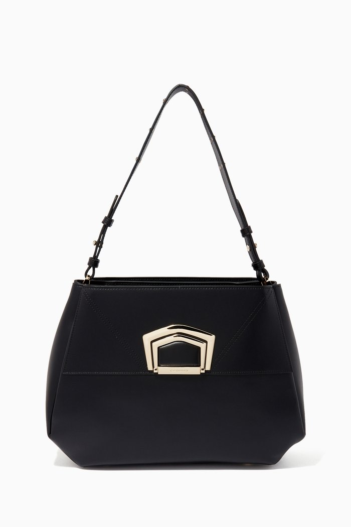 

Shoulder Bag in Calfskin, Black