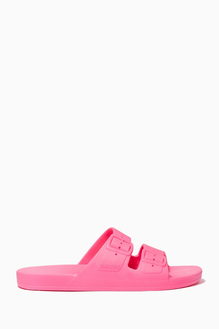 

Bazooka Slide Sandals in Sustainable PCU, Pink