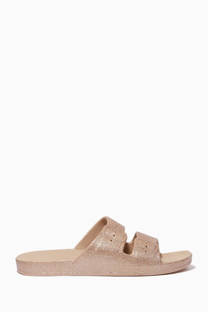 

Celeste Sand Slide Sandals in Sustainable PCU, Neutral