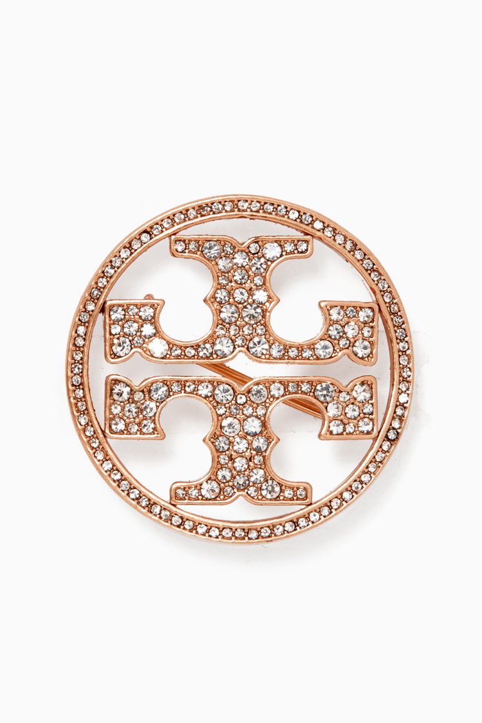 

Miller Pavé Brooch in Brass, Rose gold