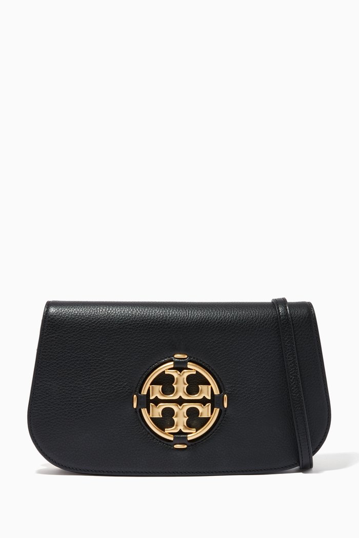 

Miller Convertible Crossbody Bag in Pebbled Leather, Black