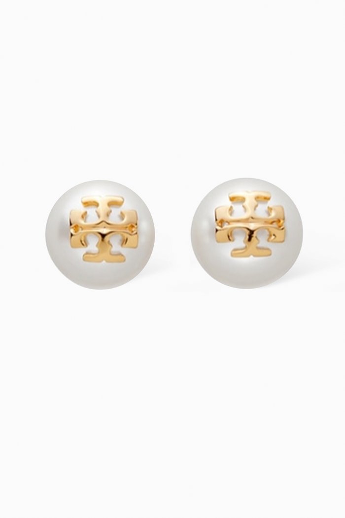 

Pearl Stud Earrings in 18kt Gold Plating