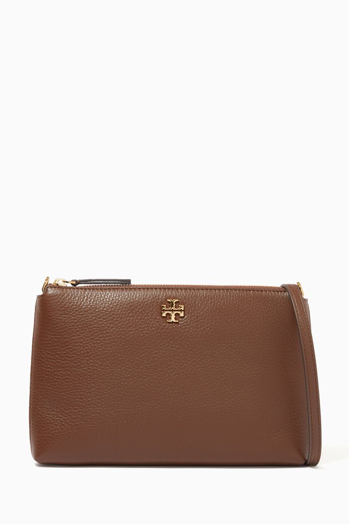 

Kira Crossbody Bag in Pebbled Leather, Brown