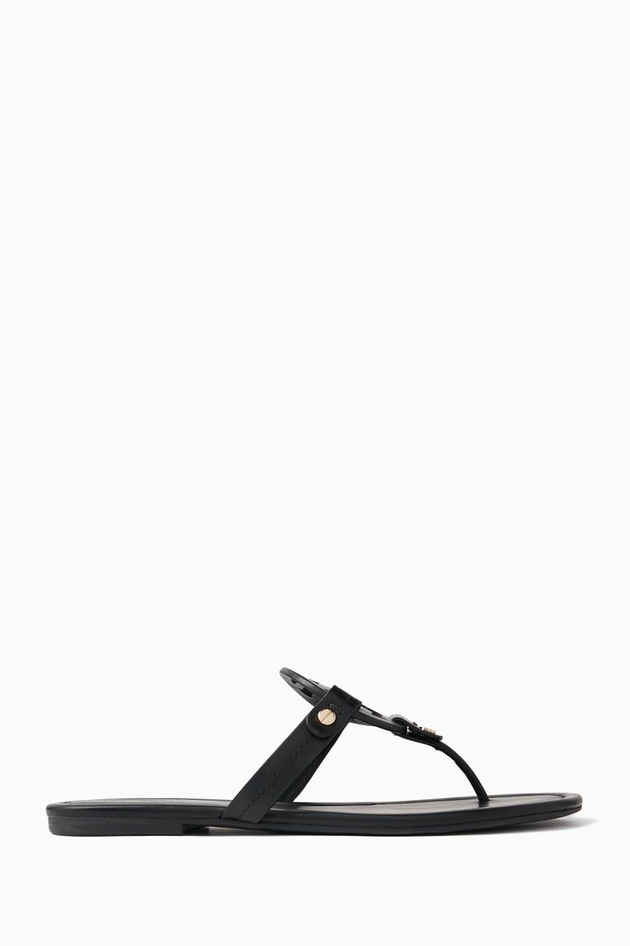 

Miller Sandals in Leather, Black