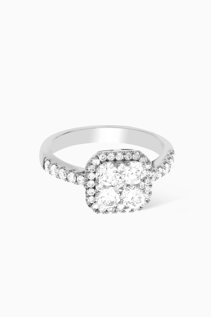 

Stellarosa Signature Ring in 18kt White Gold