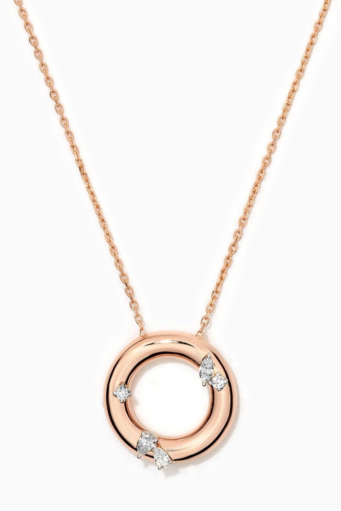 

Lust Sunrise Necklace in 18kt Rose Gold