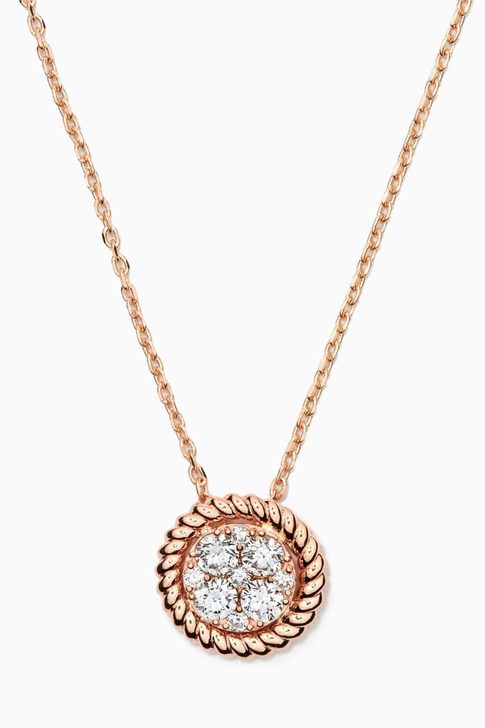

Stellarosa Rope Pendant Necklace in 18kt Rose Gold