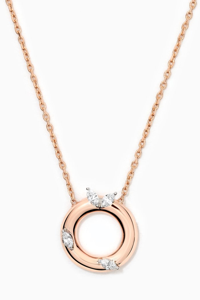 

Lust Sunrise Necklace in 18kt Rose Gold