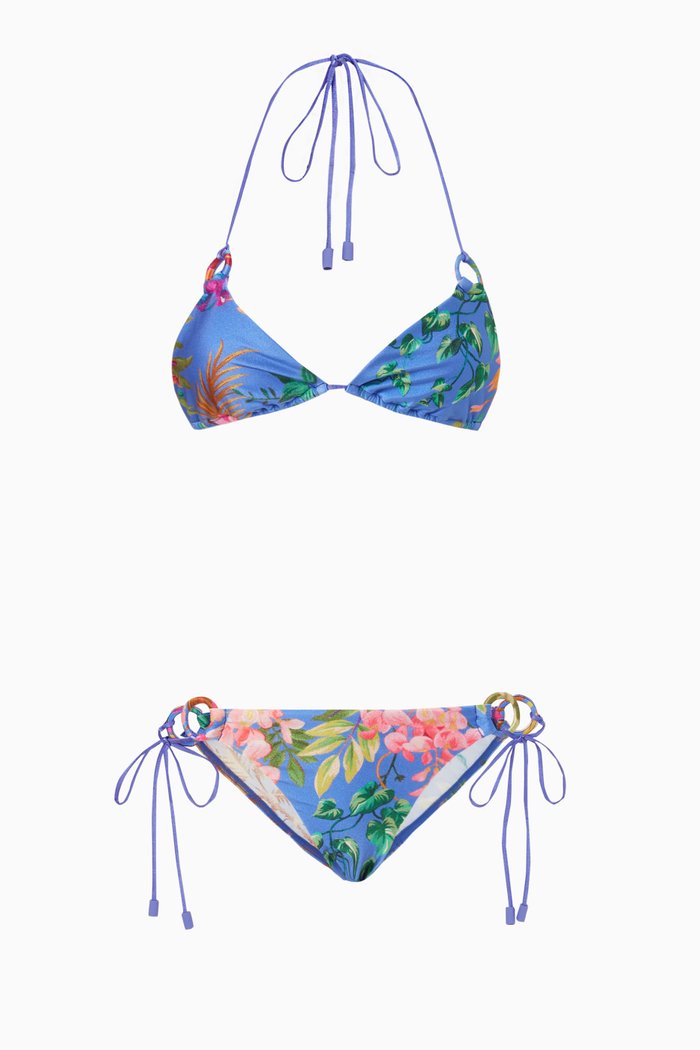 

Tropicana Ring Tie Bikini, Blue