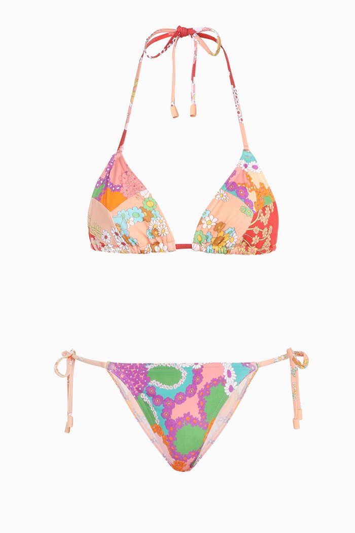 

Lola Spliced Mini Tri Bikini, Multicolour