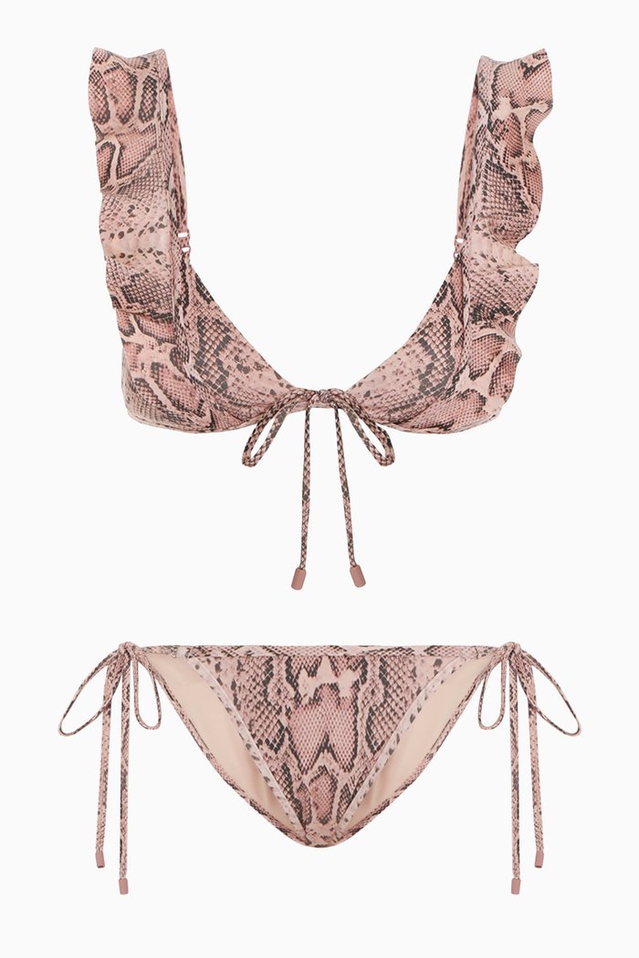

Tropicana Chain Belt One Piece Swimsuit, Pink
