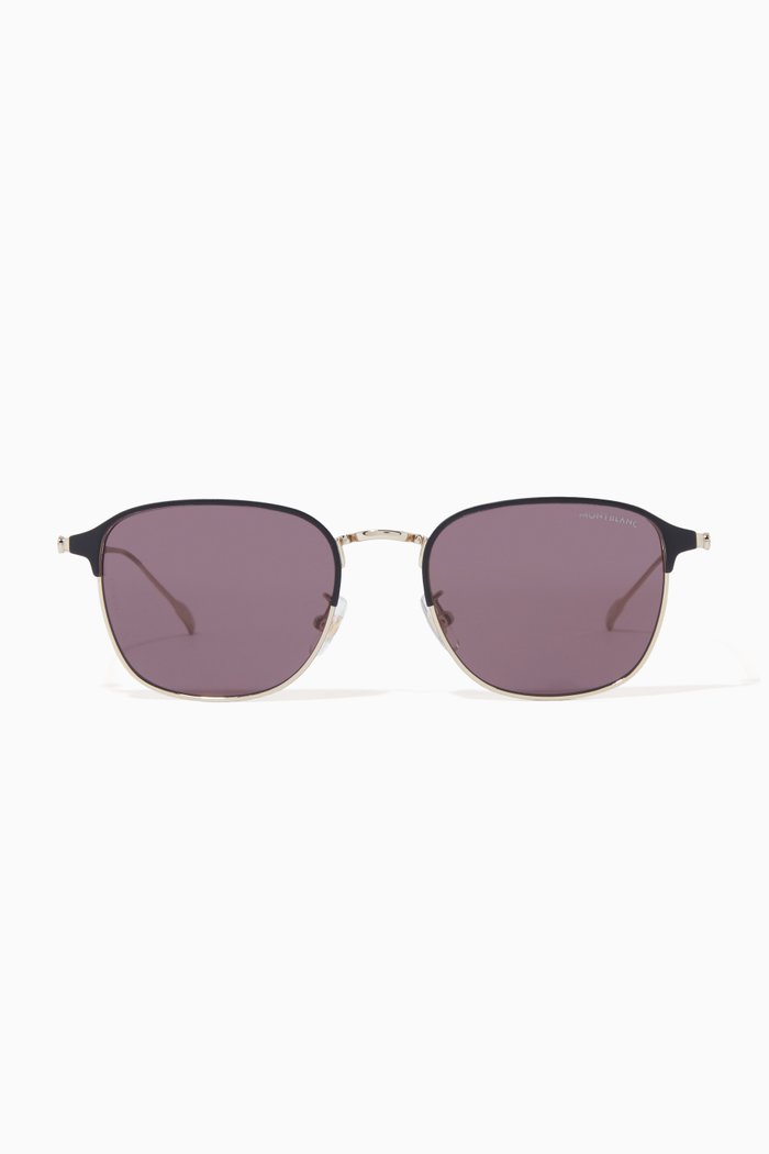 

Round Sunglasses in Metal, Gold