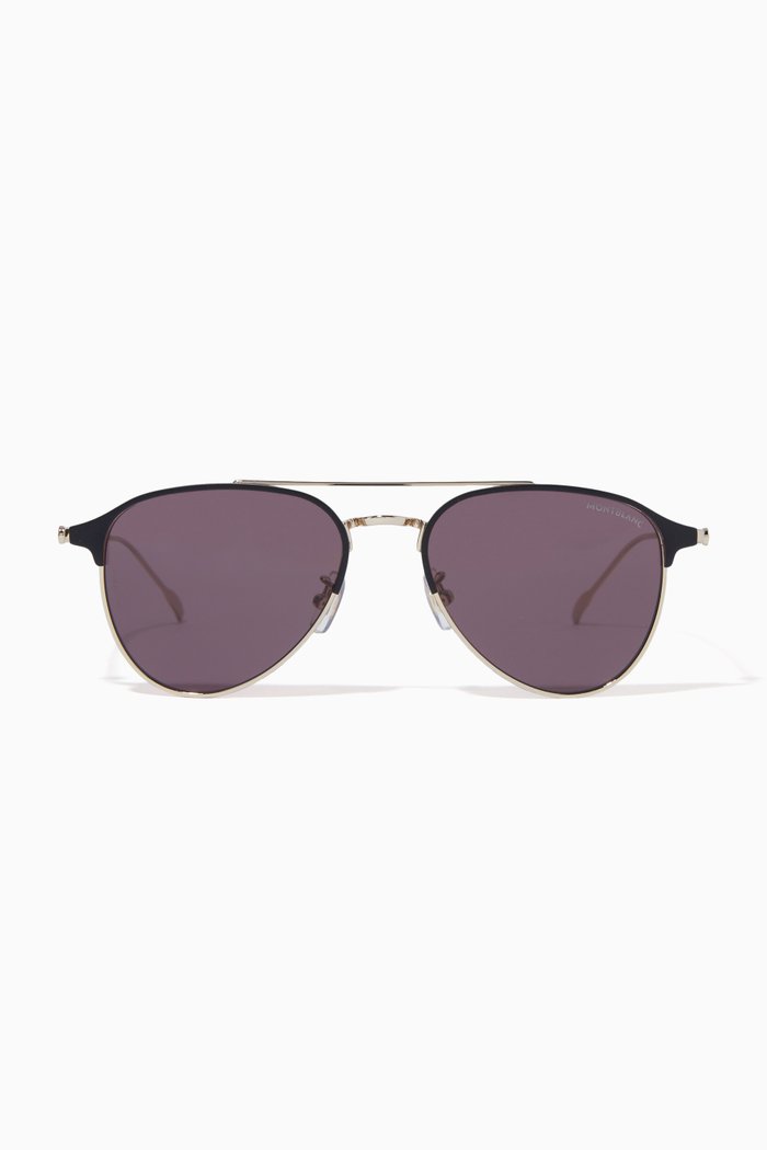 

Aviator Sunglasses in Metal, Gold