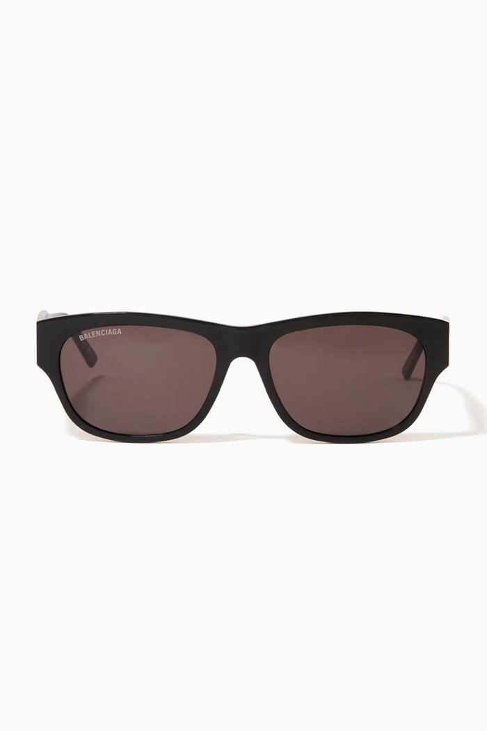 

Rectangle Sunglasses in Acetate, Black