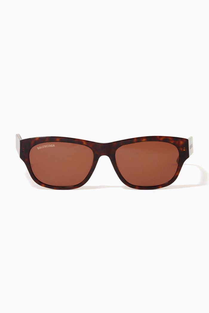

Rectangle Sunglasses in Acetate, Brown