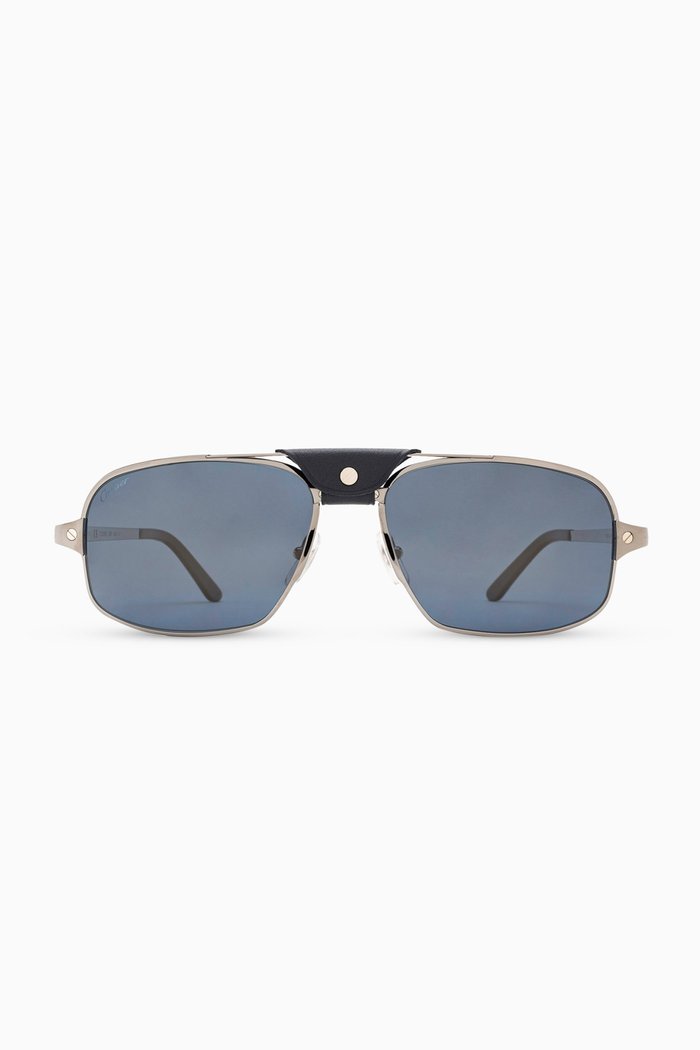 

Santos de Cartier Sunglasses in Metal, Grey