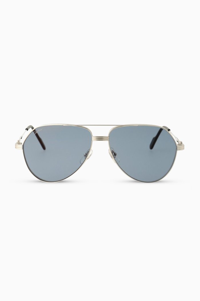 

Santos de Cartier Sunglasses in Metal, Silver