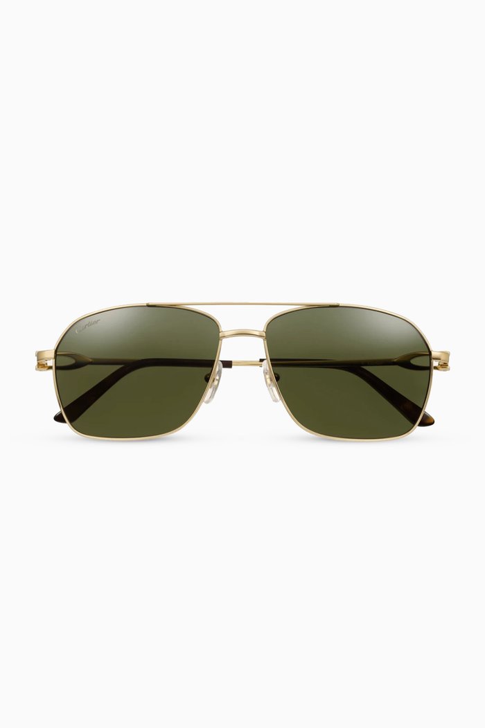 

Signature C De Cartier Sunglasses in Metal, Gold