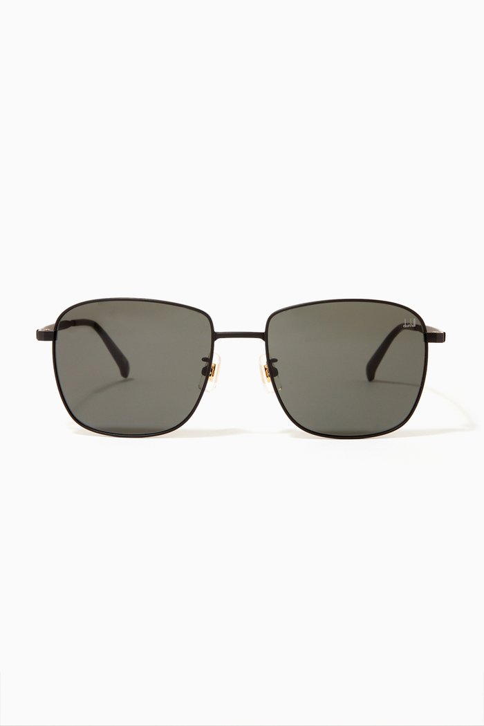 

58 Square Sunglasses in Metal, Black