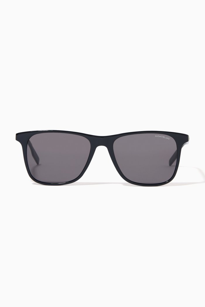 

Square Sunglasses in Acetate, Black