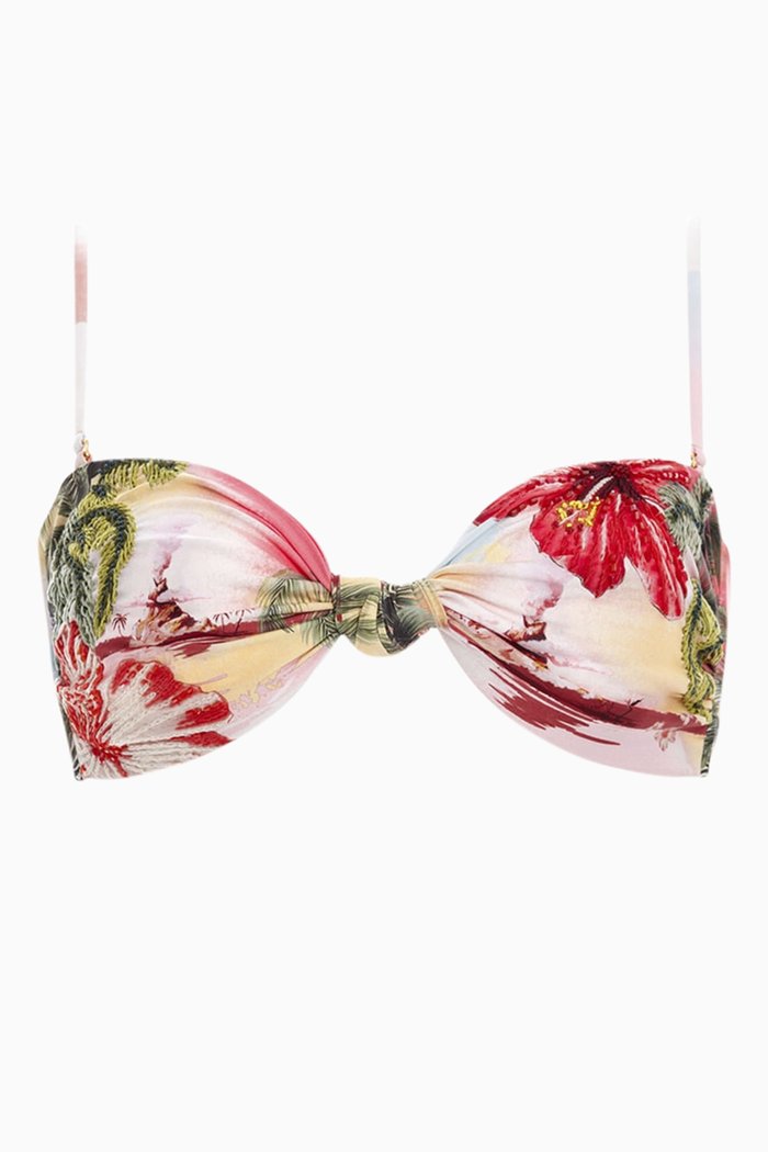 

Lucille Strapless Bikini Top, Pink
