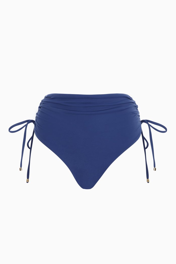 

Etta Ruched Bikini Bottoms, Blue