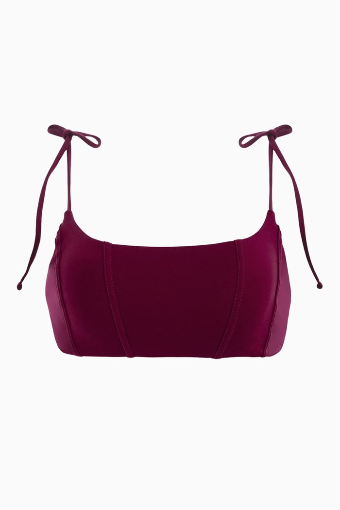 

Genoveva Bikini Top, Burgundy