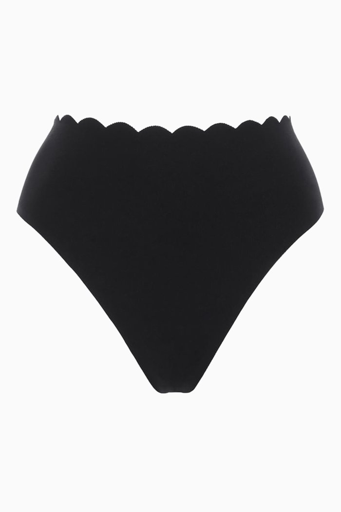 

Penelope High Waist Bikini Bottoms, Black