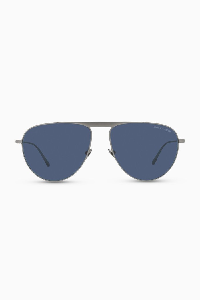 

Aviator Sunglasses in Metal, Blue