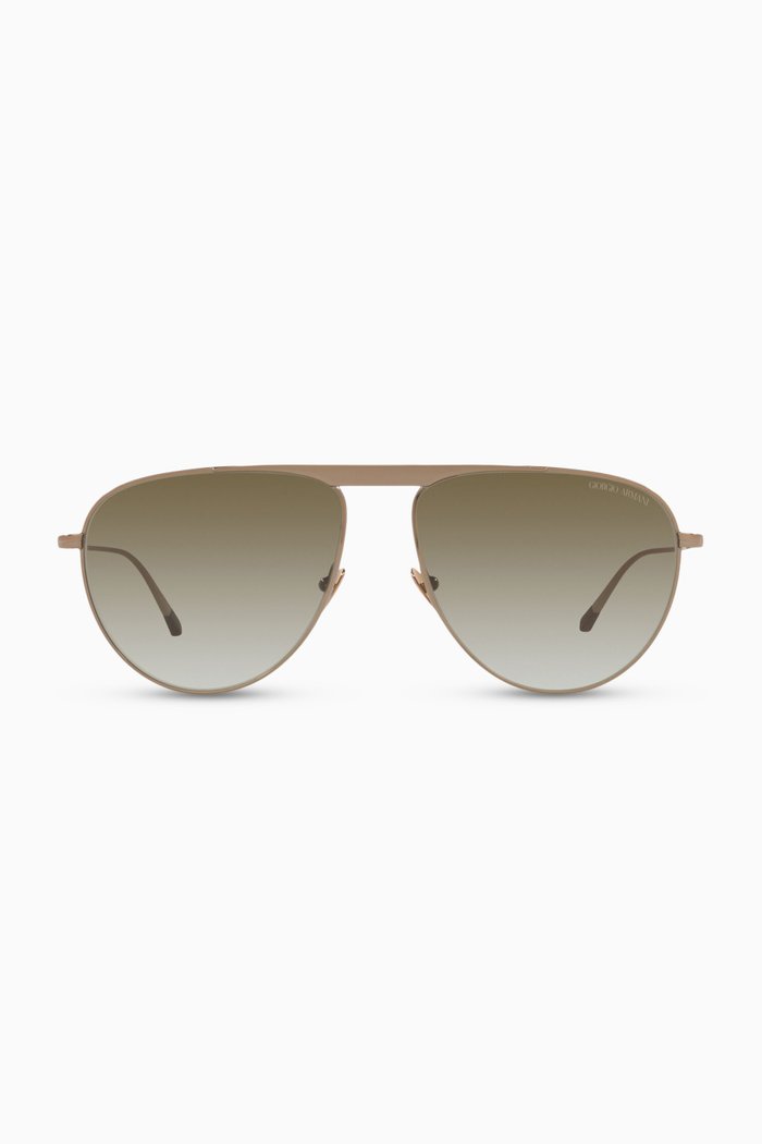 

Aviator Sunglasses in Metal, Green