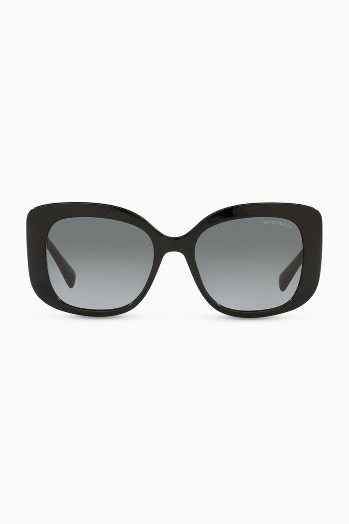 

Oversized Square Frame Sunglasses in Acetate, Grey