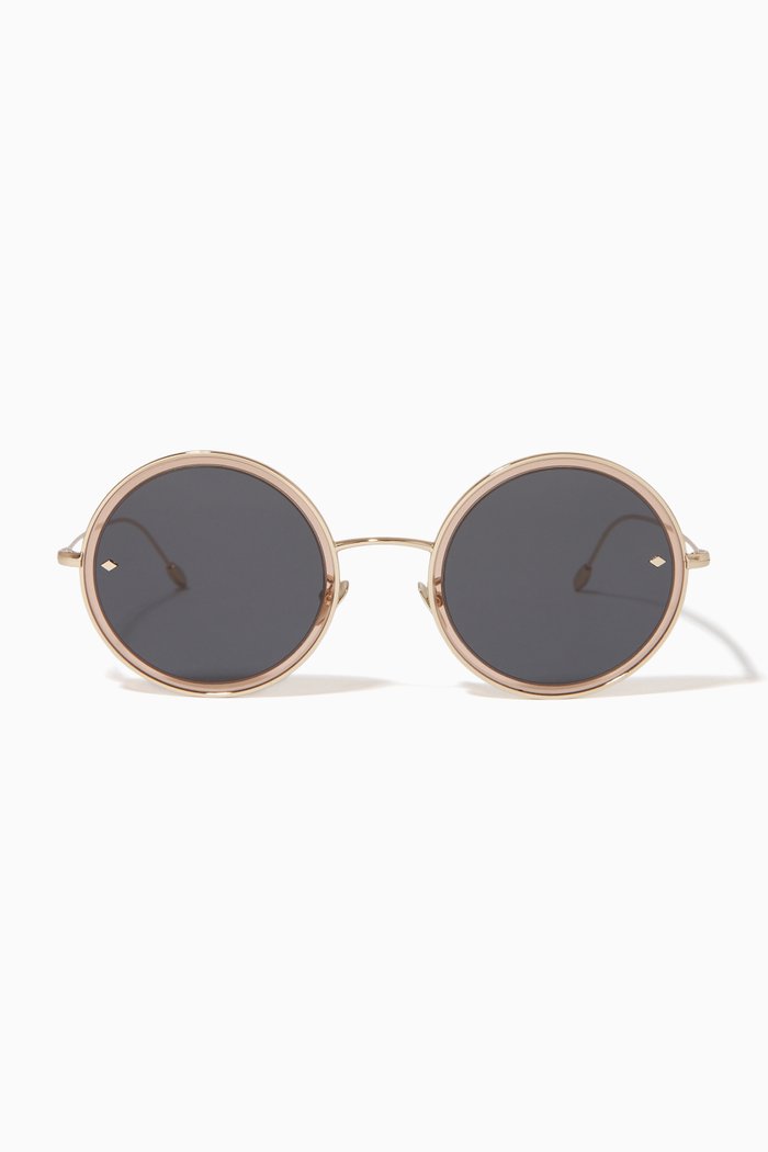 

Round Sunglasses in Acetate, Orange